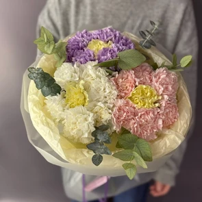 Букет из диантусов Ромашки